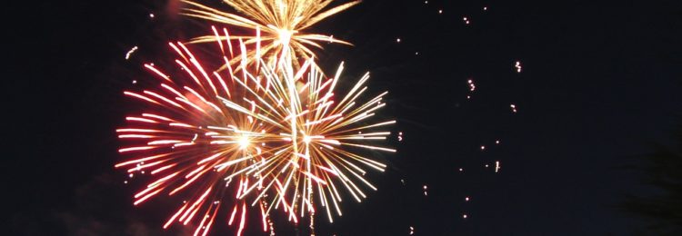 Fireworks in the skies above Gatlingburg 4th of July festivities