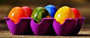 Colored eggs seen during Gatlinburg Easter