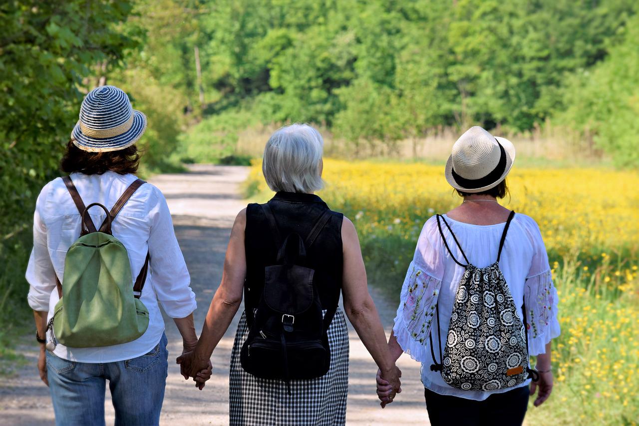 Three mothers enjoying Mother's Day in Gatlinburg