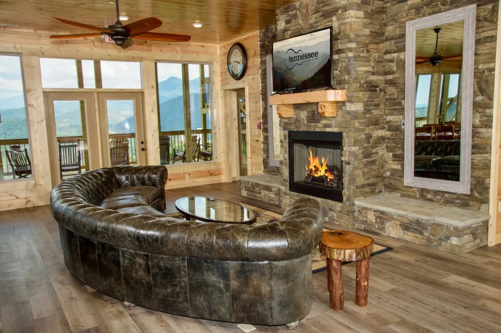 living room in one of our Gatlinburg Monthly Rentals