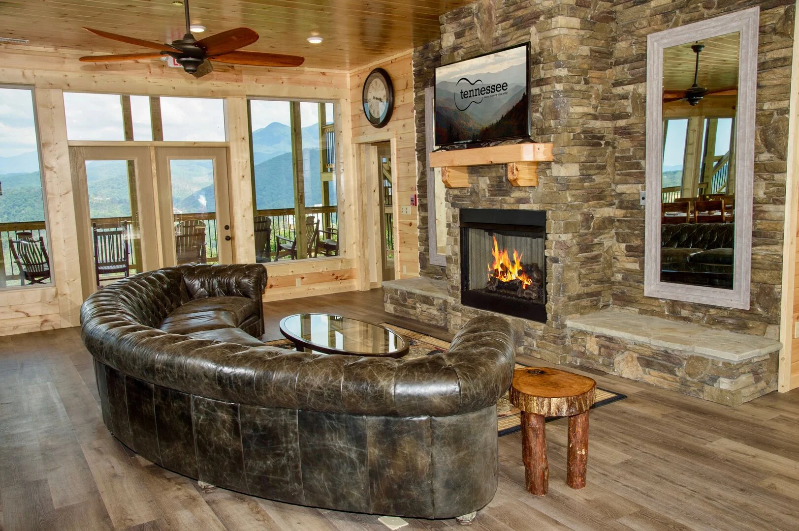 living room in one of our Gatlinburg Monthly Rentals